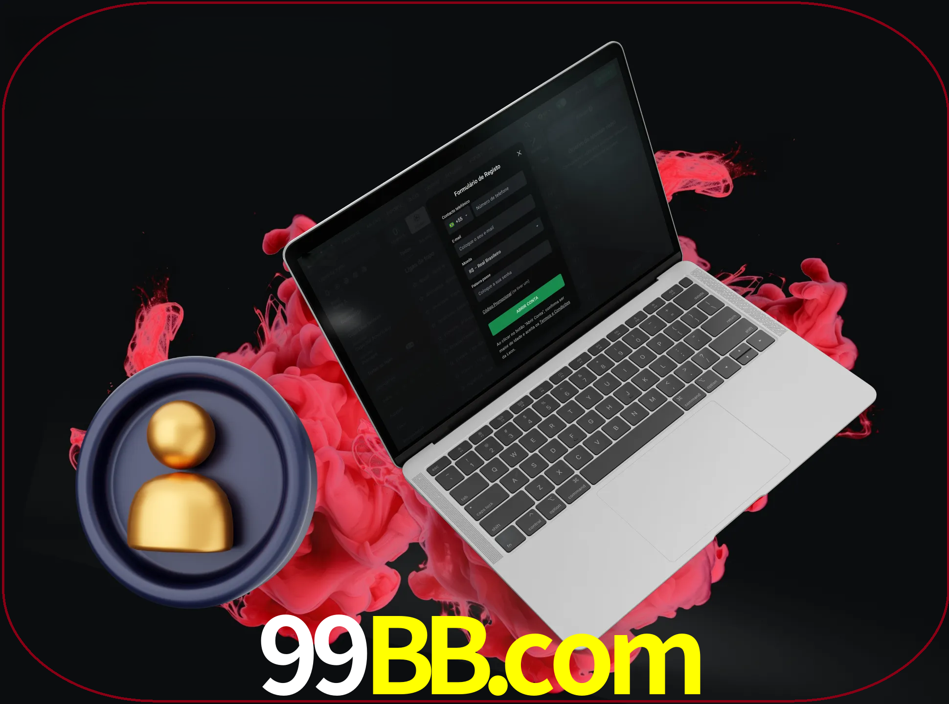 No cabeçalho do site 99bb, clique no botão que o levará a um formulário especial onde terá de introduzir as suas informações actuais.